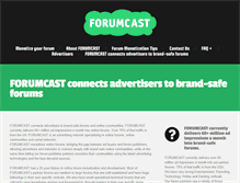 Tablet Screenshot of forumcast.net